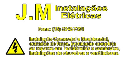 JM Instalaçoês Elétricas Monte Alto SP